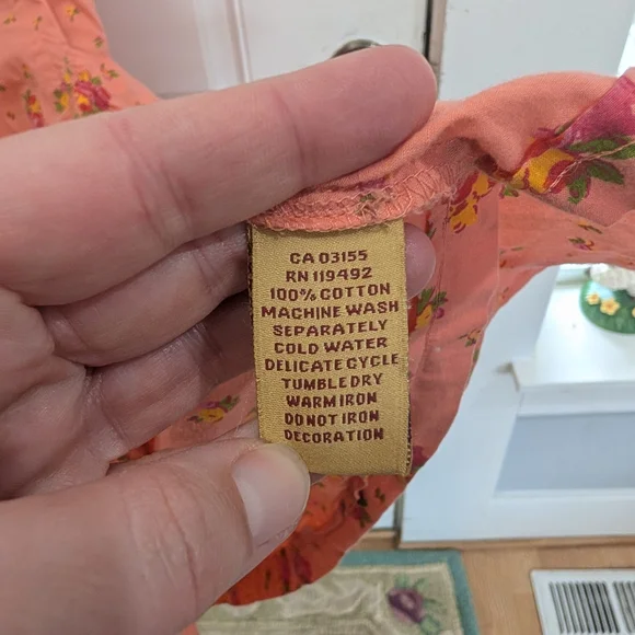 April Cornell Button Down Floral Prairie Dress - Picture 3 of 4